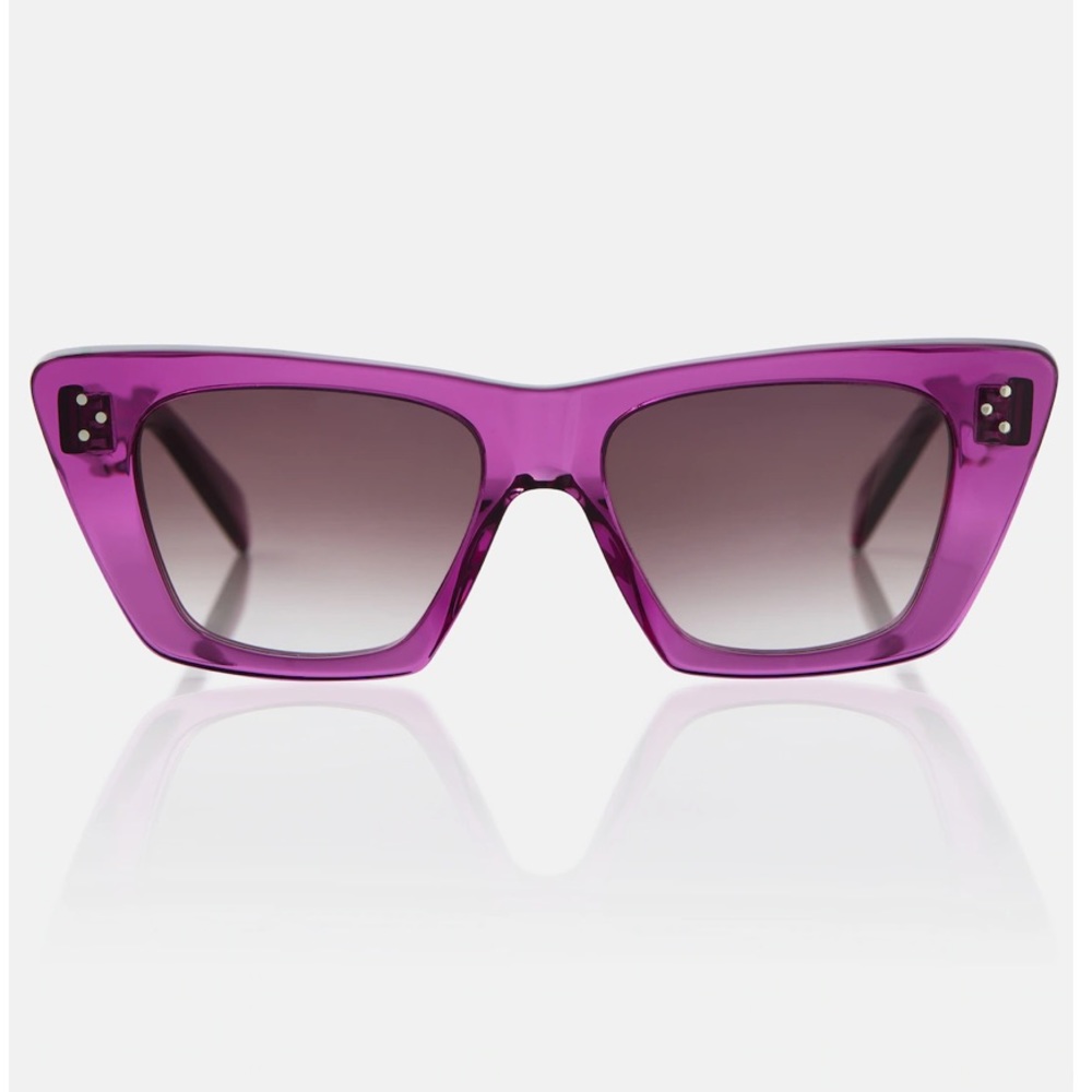 CELINE eyewear cat-eye purple acetate sunglasses